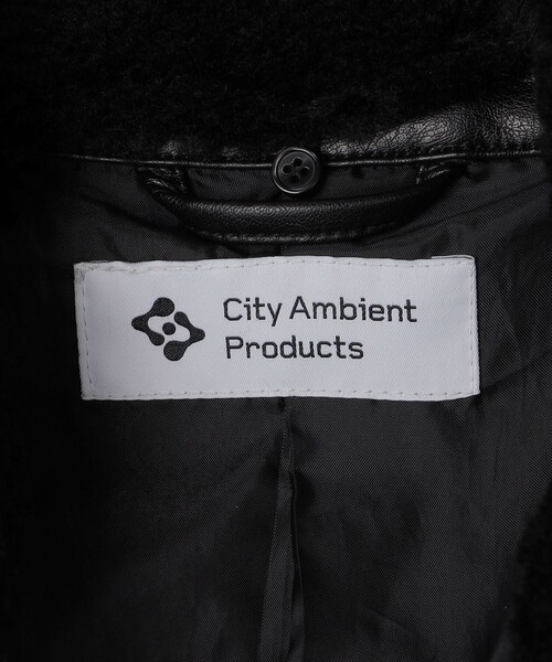 City Ambient Products（シティアンビエントプロダクツ）の「City Ambient Products: フライト ジャケット（ブルゾン・メンズ・ブラック/ブラウン・SMALL/MEDIUM/LARGE）」の17枚目の写真