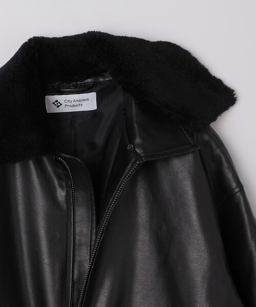 City Ambient Products（シティアンビエントプロダクツ）の「City Ambient Products: フライト ジャケット（ブルゾン・メンズ・ブラック/ブラウン・SMALL/MEDIUM/LARGE）」の20枚目の写真