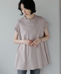 接触冷感フレンチスリーブフレア Tシャツ