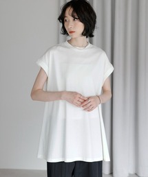 接触冷感フレンチスリーブフレア　Tシャツ
