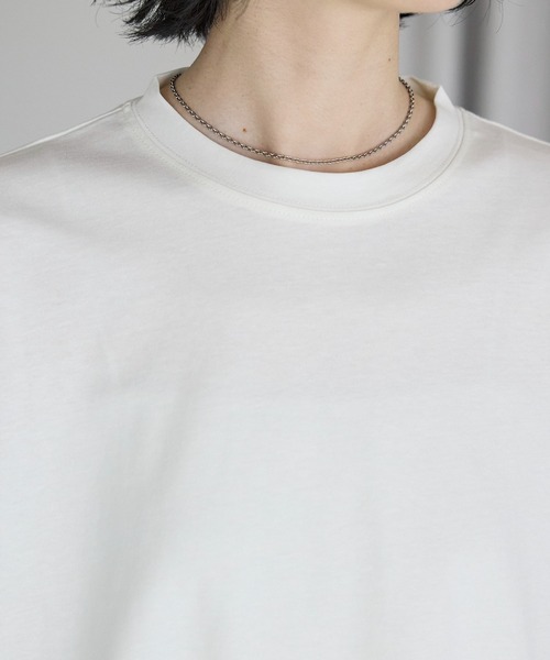 amini（アミニ）の「接触冷感フレンチスリーブフレア　Tシャツ（Tシャツ/カットソー・レディース・ブルー/チャコールグレー/ライトピンク/ブラック/ホワイト・MEDIUM）」の11枚目の写真