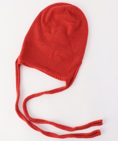 BASERANGE（ベースレンジ）の「Baserange/ベースレンジ TIER HOOD / ACTH-RC-AU25（ニットキャップ/ビーニー・レディース・レッド・ﾌﾘ-）」の3枚目の写真