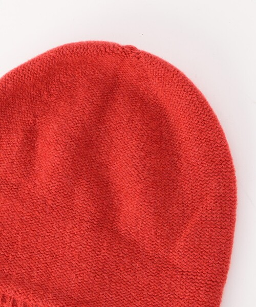 BASERANGE（ベースレンジ）の「Baserange/ベースレンジ TIER HOOD / ACTH-RC-AU25（ニットキャップ/ビーニー・レディース・レッド・ﾌﾘ-）」の4枚目の写真