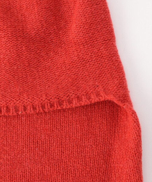 BASERANGE（ベースレンジ）の「Baserange/ベースレンジ TIER HOOD / ACTH-RC-AU25（ニットキャップ/ビーニー・レディース・レッド・ﾌﾘ-）」の5枚目の写真