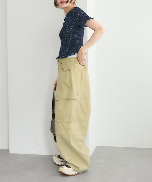 w closet(ダブルクローゼット)の「【25AW】ロゴレースハーフパンツ(その他パンツ・レディース・ブラック/オフホワイト・FREE)」の14枚目の写真