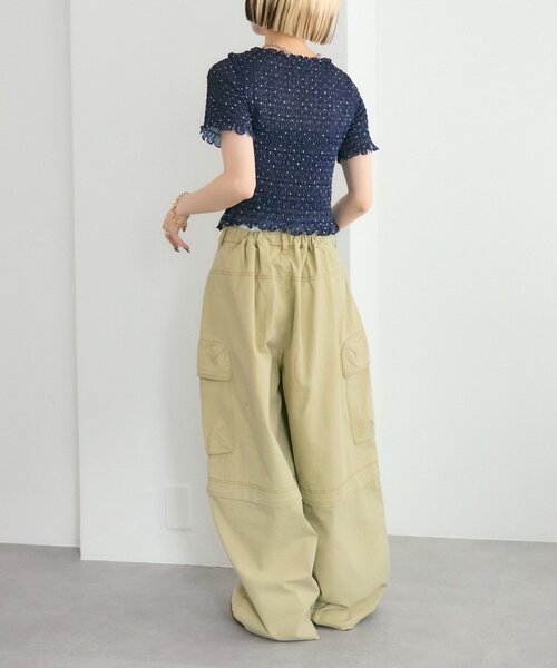 w closet(ダブルクローゼット)の「【25AW】ロゴレースハーフパンツ(その他パンツ・レディース・ブラック/オフホワイト・FREE)」の15枚目の写真