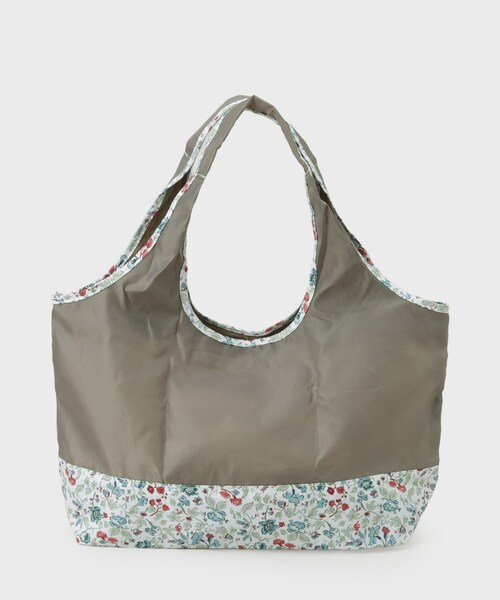 LAURA ASHLEY(ローラアシュレイ)の「【撥水加工】ロサ サンクタ柄 マーケット トートM&ポーチ(エコバッグ/サブバッグ・レディース・アイボリー系/ピンク系その他/ブルー系5・00)」の9枚目の写真