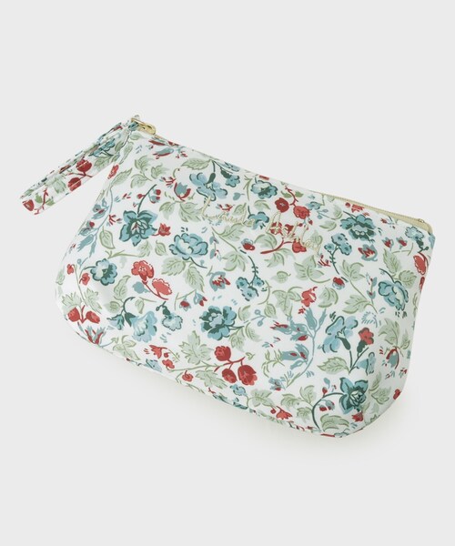 LAURA ASHLEY(ローラアシュレイ)の「【撥水加工】ロサ サンクタ柄 マーケット トートM&ポーチ(エコバッグ/サブバッグ・レディース・アイボリー系/ピンク系その他/ブルー系5・00)」の5枚目の写真