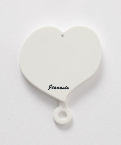 JEANASIS（ジーナシス）の「ハートミラー&クシSET/577849（手鏡/メイクミラー・レディース・ホワイト/ブラック・FREE）」の5枚目の写真