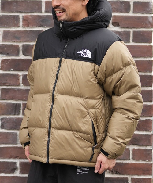 THE NORTH FACE ダウンジャケット ヌプシ ブラウン/ベージュ THE NORTH FACE/ザ・ノース・フェイス NUPTSE HOODIE ヌプシジャケット