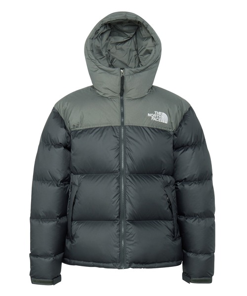 リアイ様ヌプシTHENORTHFACEグレー ダウンジャケット THE NORTH FACE/ザ・ノース・フェイス NUPTSE HOODIE ヌプシジャケット