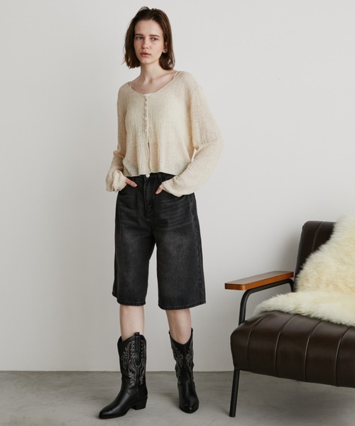 Auntie Rosa Holiday（アンティローザホリデー）の「ミドルウエスタンブーツ（ブーツ・レディース・ブラック・37/39）」の7枚目の写真