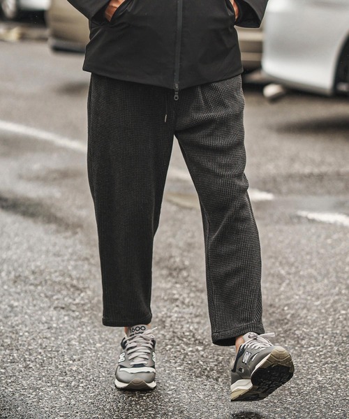 CAMBIO(カンビオ)の「mp14015- Waffle Jogger Pants ジョガーパンツ(CAM25AW-024)(その他パンツ・メンズ・カーキ/ブラック/ミックスグレー・S/M/L)」の2枚目の写真