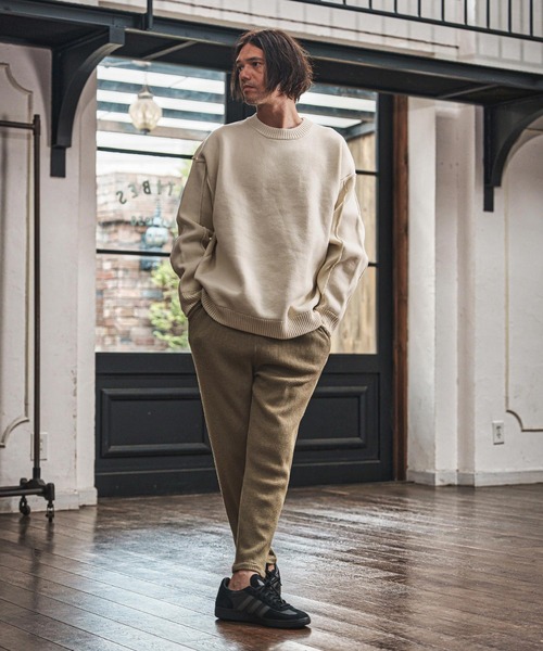 CAMBIO(カンビオ)の「mp14015- Waffle Jogger Pants ジョガーパンツ(CAM25AW-024)(その他パンツ・メンズ・カーキ/ブラック/ミックスグレー・S/M/L)」の7枚目の写真