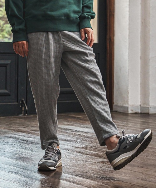 CAMBIO(カンビオ)の「mp14015- Waffle Jogger Pants ジョガーパンツ(CAM25AW-024)(その他パンツ・メンズ・カーキ/ブラック/ミックスグレー・S/M/L)」の16枚目の写真