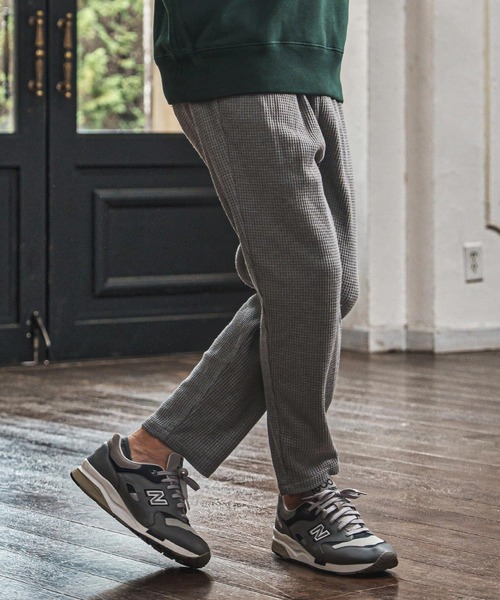 CAMBIO(カンビオ)の「mp14015- Waffle Jogger Pants ジョガーパンツ(CAM25AW-024)(その他パンツ・メンズ・カーキ/ブラック/ミックスグレー・S/M/L)」の17枚目の写真