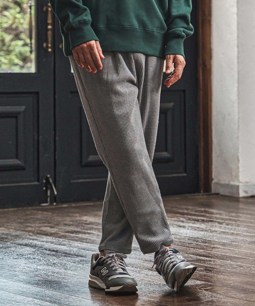 CAMBIO(カンビオ)の「mp14015- Waffle Jogger Pants ジョガーパンツ(CAM25AW-024)(その他パンツ・メンズ・カーキ/ブラック/ミックスグレー・S/M/L)」の18枚目の写真