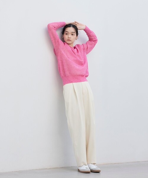 BIANCA(ビアンカ)の「【シーンレス】ふんわりタックパンツ(その他パンツ・レディース・オフホワイト/ネイビー・40/38)」の8枚目の写真
