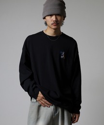 BF2 select ワイドシルエット ワンポイント刺繍ロングスリーブT