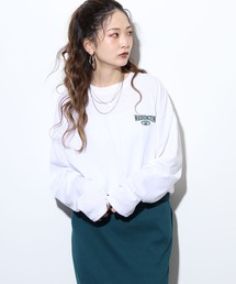 BF2 select ワイドシルエット ワンポイント刺繍ロングスリーブT