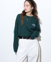 BF2 select ワイドシルエット ワンポイント刺繍ロングスリーブT
