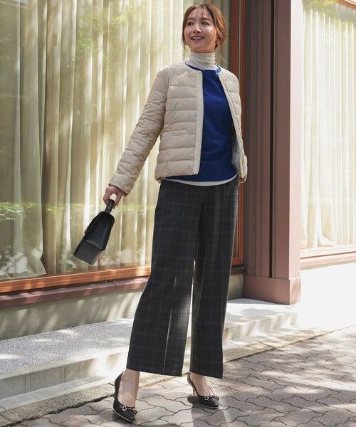 ANY SIS(エニィスィス)の「ビューティサーモ2WAYストレッチ ワイドパンツ(その他パンツ・レディース・ライトグレー系3/ネイビー系/ベージュ系/ブラック系/アイボリー系/ライトグレー系6・MEDIUM/LARGE/MS/SMALL/SS/LS/L)」の7枚目の写真