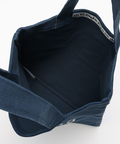 R&D.M.Co OLDMAN’S TAILOR(オールドマンズテイラー)の「【R&D.M.Co/オールドマンズテイラー】OMT PRINT TOTE MINI CORDUROY トートバッグ(トートバッグ・レディース・ブラウン/ネイビー・FREE)」の4枚目の写真
