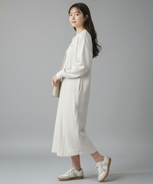 Mac-House（マックハウス）の「Champion／チャンピオン スウェットワンピース ワンポイントロゴ 裏毛 リラックスフィット 8分丈 ワンピース（ワンピース）」