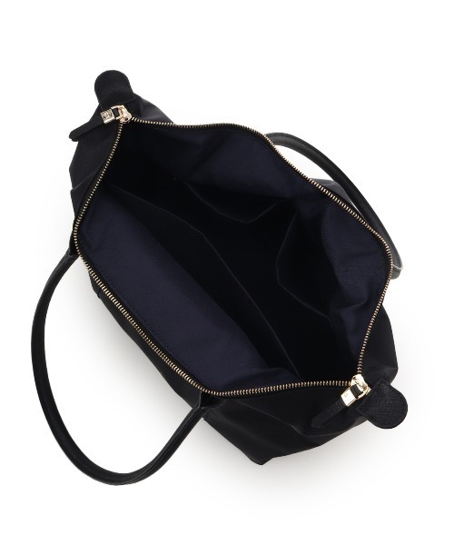 Samantha Thavasa（サマンサタバサ）の「ナイロン×スプリットレザー カジュアルトートバッグ（トートバッグ・レディース・ブラック/ベージュ/ネイビー/ワインレッド・FREE）」の9枚目の写真