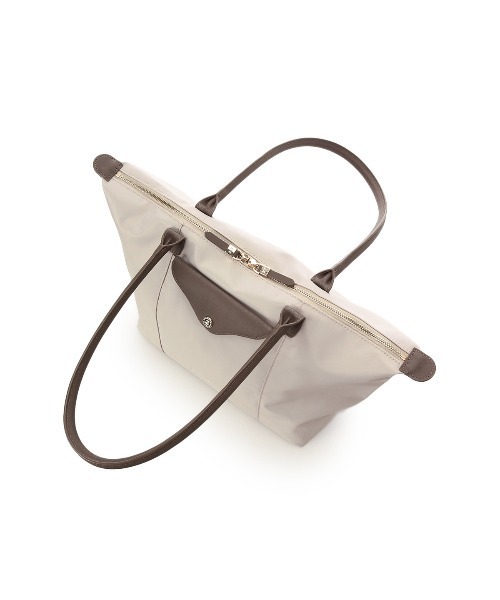 Samantha Thavasa（サマンサタバサ）の「ナイロン×スプリットレザー カジュアルトートバッグ（トートバッグ・レディース・ブラック/ベージュ/ネイビー/ワインレッド・FREE）」の20枚目の写真