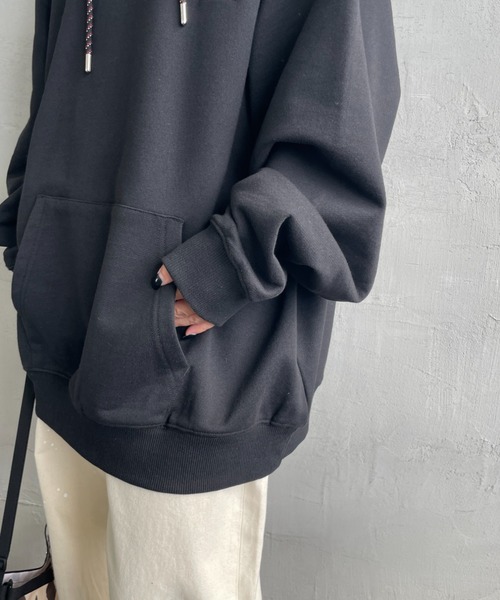 NANGA（ナンガ）の「[NANGA/ナンガ] 別注 フードロゴ刺繍 スウェットパーカー（パーカー・レディース・グレー/ブラック・S/M/L）」の20枚目の写真