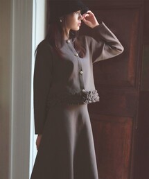 Feroux（フェルゥ）の「フリル ニット セットアップ（セットアップ）」