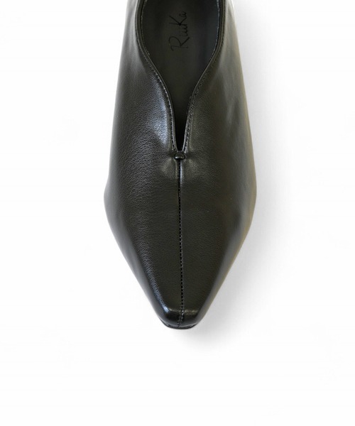 RiiiKa（リーカ）の「【RiiiKa/リーカ】Ｖカットスクエアトゥパンプス（パンプス・レディース・カーキ/ブラック/ガンメタ・S/M/L/LL）」の10枚目の写真