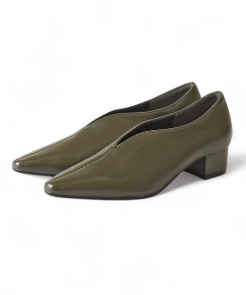 RiiiKa（リーカ）の「【RiiiKa/リーカ】Ｖカットスクエアトゥパンプス（パンプス・レディース・カーキ/ブラック/ガンメタ・S/M/L/LL）」の11枚目の写真