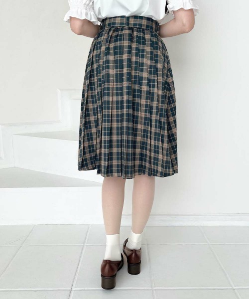 F i.n.t（フィント）の「太ベルト付きプリーツスカート/fint フィント（スカート・レディース・グリーン/ブラウン/グレー・FREE）」の13枚目の写真