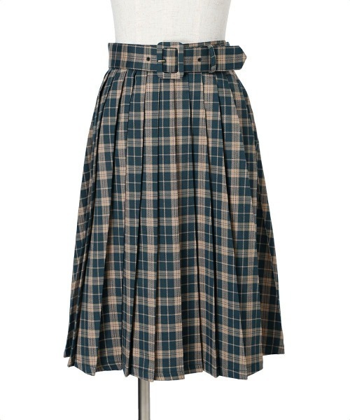 F i.n.t（フィント）の「太ベルト付きプリーツスカート/fint フィント（スカート・レディース・グリーン/ブラウン/グレー・FREE）」の21枚目の写真