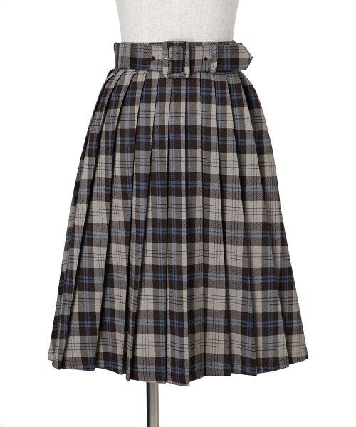 F i.n.t（フィント）の「太ベルト付きプリーツスカート/fint フィント（スカート・レディース・グリーン/ブラウン/グレー・FREE）」の22枚目の写真