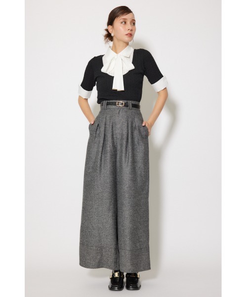 rienda（リエンダ）の「シャツドッキングハーフスリーブニットトップス 秋服 半袖（ニット/セーター・レディース・ブラウン/ライトグレー/ブラック・FREE）」の18枚目の写真