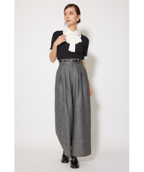 rienda（リエンダ）の「シャツドッキングハーフスリーブニットトップス 秋服 半袖（ニット/セーター・レディース・ブラウン/ライトグレー/ブラック・FREE）」の19枚目の写真