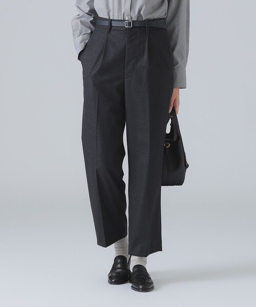 EFFE BEAMS(エッフェビームス)の「1タック パンツ(スラックス・レディース・チャコールグレー/ブラウン・36/38/40)」の2枚目の写真