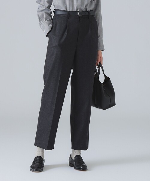 EFFE BEAMS(エッフェビームス)の「1タック パンツ(スラックス・レディース・チャコールグレー/ブラウン・36/38/40)」の6枚目の写真