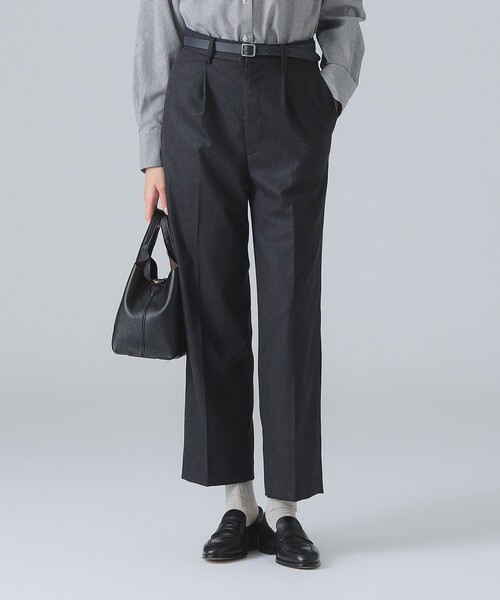 EFFE BEAMS(エッフェビームス)の「1タック パンツ(スラックス・レディース・チャコールグレー/ブラウン・36/38/40)」の7枚目の写真