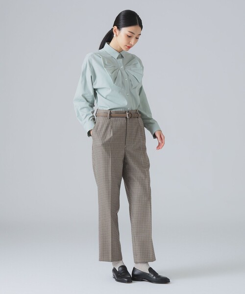 EFFE BEAMS(エッフェビームス)の「1タック パンツ(スラックス・レディース・チャコールグレー/ブラウン・36/38/40)」の20枚目の写真