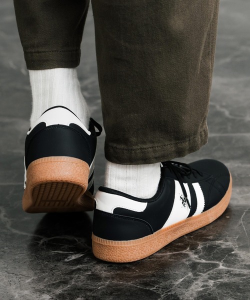 U.S. POLO ASSN.(ユーエスポロアッスン)の「U.S.POLO ASSN. ユーエスポロアッスン ワンポイントロゴ厚底クラシックローカットスニーカー(スニーカー・メンズ・ベージュ/ブラック/ホワイト・25cm/26cm/27cm)」の20枚目の写真