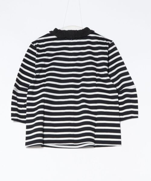 LA MARINE FRANCAISE（マリン フランセーズ）の「フリル襟バレルスリーブプルオーバー（Tシャツ/カットソー・レディース・サックスブルー/ネイビー系・FREE）」の12枚目の写真