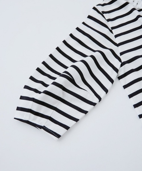 LA MARINE FRANCAISE（マリン フランセーズ）の「フリル襟バレルスリーブプルオーバー（Tシャツ/カットソー・レディース・サックスブルー/ネイビー系・FREE）」の9枚目の写真