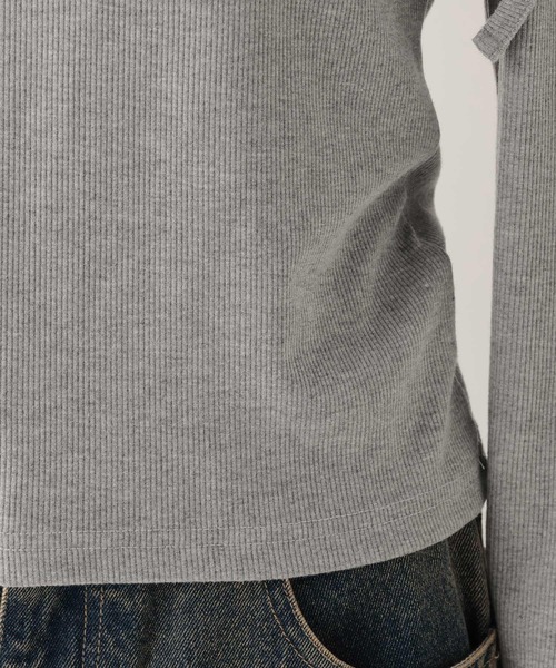 Heather(ヘザー)の「肩リボンオフショルカットソー 590332(Tシャツ/カットソー・レディース・ブラック/チャコールグレー/グレー・FREE)」の12枚目の写真