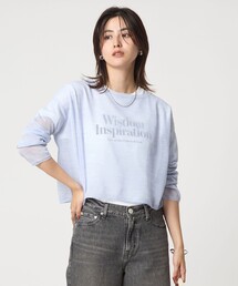 green label relaxing（グリーンレーベルリラクシング）の「シアー ニット プルオーバー（ニット/セーター）」
