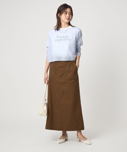 green label relaxing（グリーンレーベルリラクシング）の「シアー ニット プルオーバー（ニット/セーター・レディース・ライトブルー/ダークグレー/ナチュラル・FREE）」の13枚目の写真