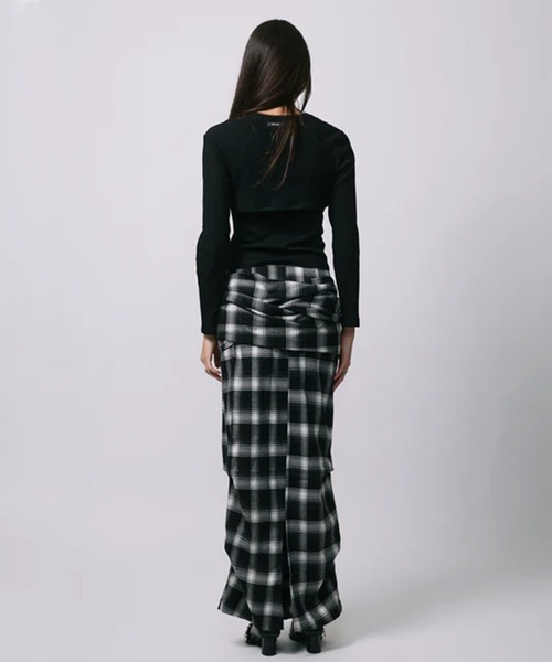 led.tokyo（レッドトウキョウ）の「【led.tokyo】2PIECE TOPS/2ピーストップス（Tシャツ/カットソー・レディース・ネイビー/レッド/ブラック・FREE）」の6枚目の写真